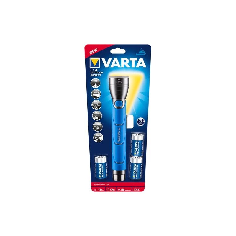 Varta 18629101421 Nero, Blu Torcia a mano LED