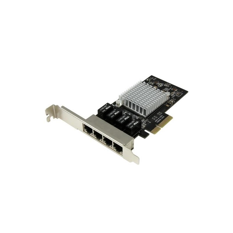 StarTech.com Scheda di rete PCIe Gigabit Power over Ethernet a 4 port