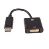 V7 Adaptador negro de v&iacute;deo con conector DisplayPort macho a DVI-I h