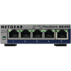 NETGEAR GS105E-200PES switch di rete Gestito L2/L3 Gigabit Ethernet