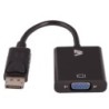 V7 Adaptador negro de v&iacute;deo con conector DisplayPort macho a VGA hem