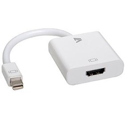 V7 Adaptador blanco de v&iacute;deo con conector Mini DisplayPort macho a H