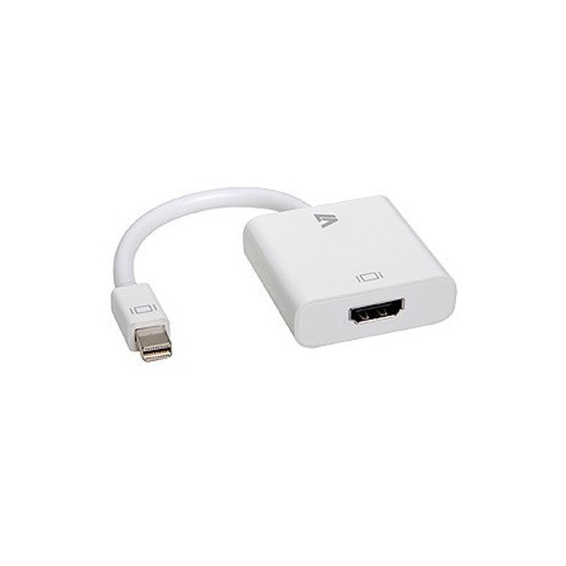 V7 Adaptador blanco de v&iacute;deo con conector Mini DisplayPort macho a H