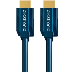 Clicktronic HDMI Cable w/Ethernet. M/M. Blue. 10m