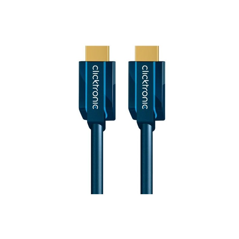 Clicktronic HDMI Cable w/Ethernet. M/M. Blue. 10m