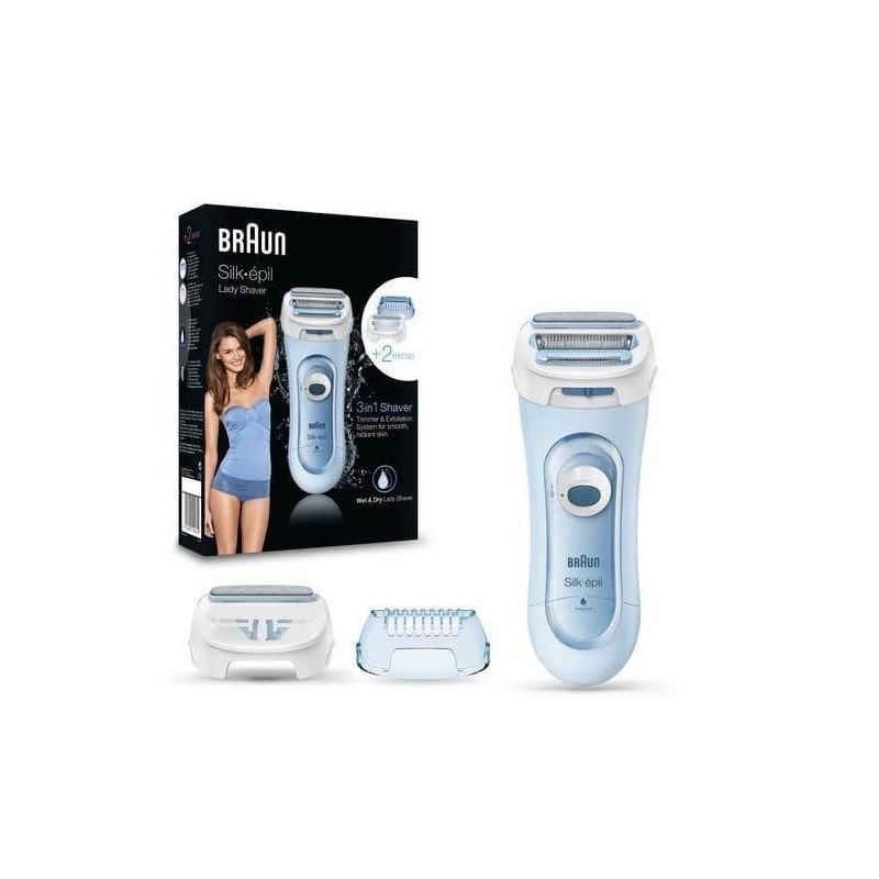 Braun Silk-&eacute;pil LS5-160 Blu - Depilatore Donna Elettrico Senza Fili,