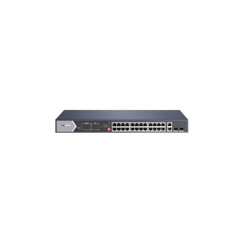 HIKVISION SWITCH 28-PORT GIGABIT UNMANAGED HI-POE SWITCH 24 GIGABIT R