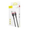 Baseus Type-C Cafule cable 2A, 3m Red/Black (CATKLF-U91)