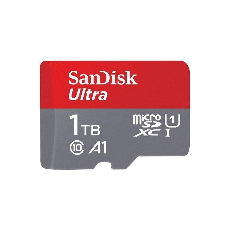 Ultra Sandisk Micro SDXC 1TB UHS-I U1 A1 Classe 10 120MB/S + Adattato