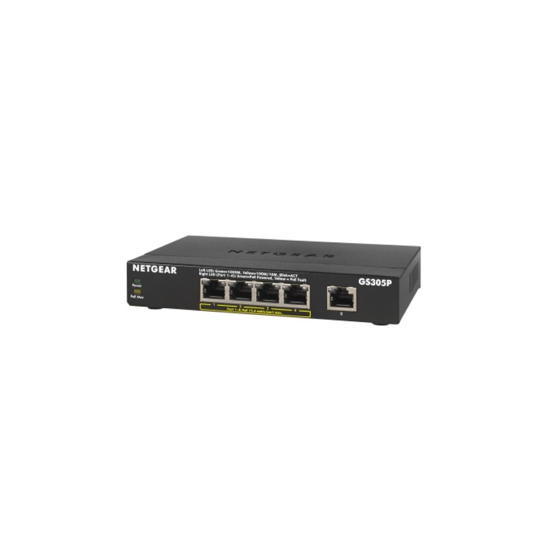 NETGEAR GS305Pv2 Non gestito Gigabit Ethernet 10/100/1000 Supporto