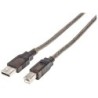 Manhattan 152389 cavo USB 15 m USB 2.0 USB A USB B Nero