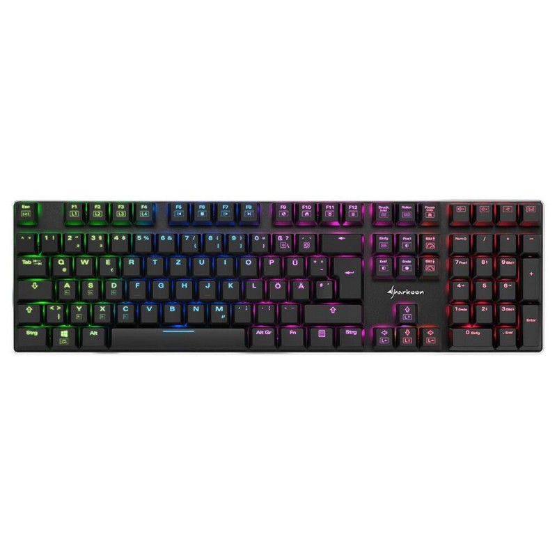 Sharkoon Pure Writer RGB Mechanical Gaming Tastiera (tedesco, USB, re