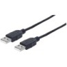 Manhattan 353892 cavo USB 1 m USB 2.0 USB A Nero