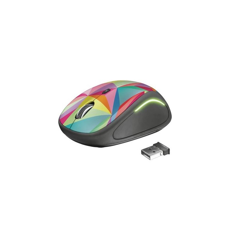 Trust Yvi FX mouse Ambidestro RF Wireless Ottico 1600 DPI