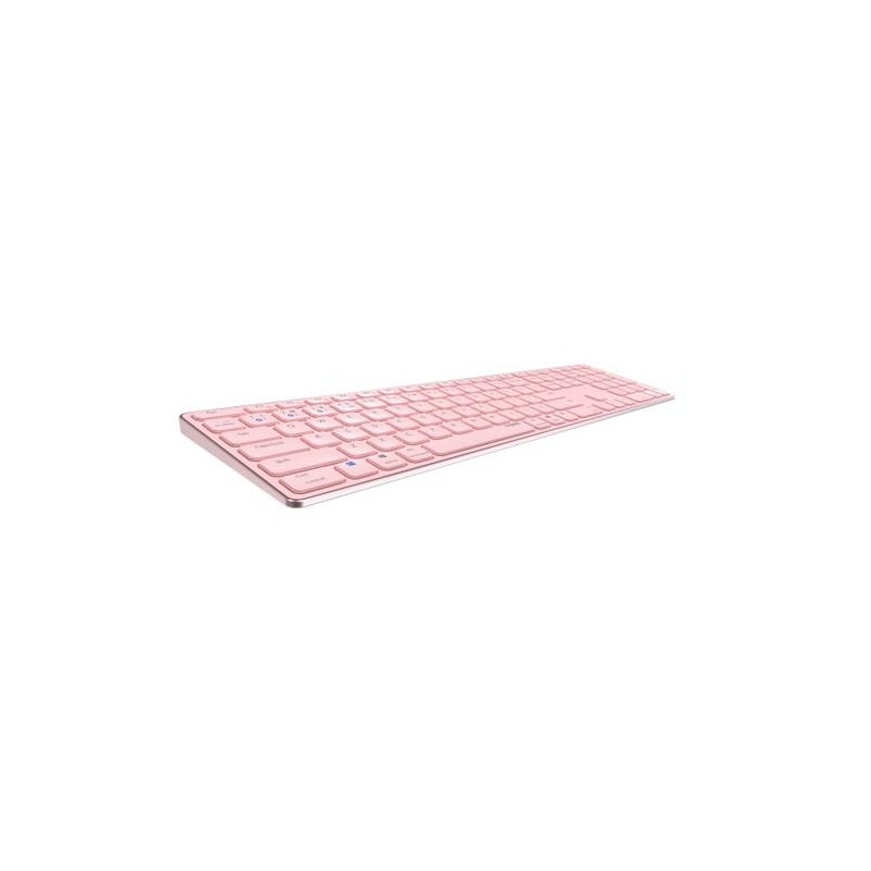 Rapoo E9800M tastiera RF senza fili + Bluetooth QWERTZ Tedesco Rosa