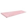 Rapoo E9800M tastiera RF senza fili + Bluetooth QWERTZ Tedesco Rosa