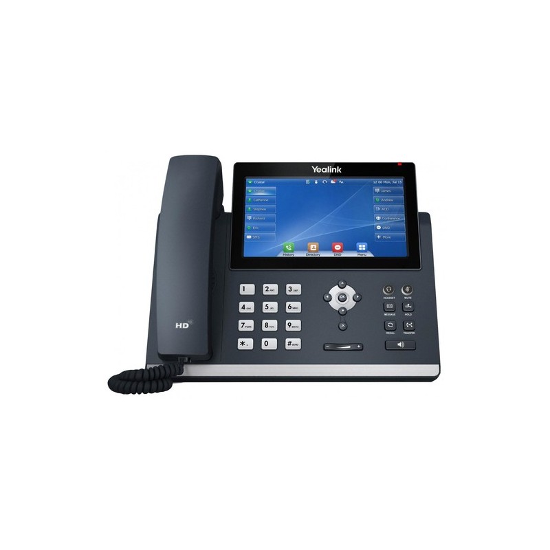 YEALINK TELEFONO VOIP 2XLAN GIGABIT DISPLAY TOUCH 7 1XRJ9 12 LINEE