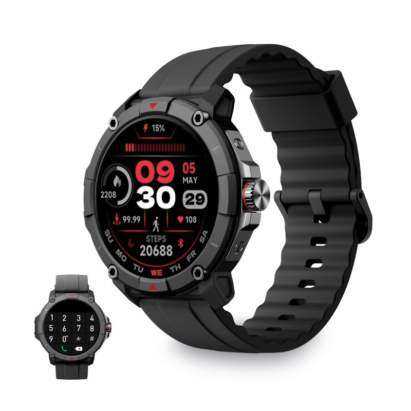 Ksix Smartwatch Compass GPS - Ritmo Cardiaco - Control de Sue&ntilde;o - Co