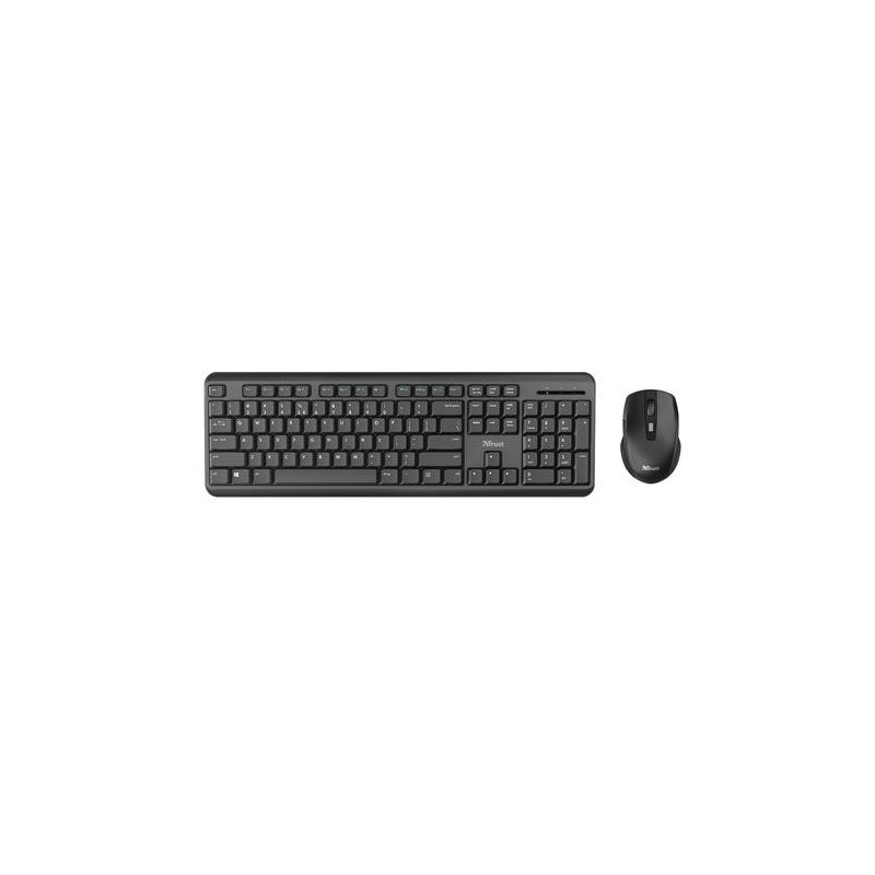 Trust TKM-350 tastiera Mouse incluso RF Wireless QWERTZ Tedesco Nero