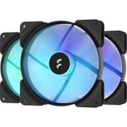 Aspetto del design frattale 12 RGB PWM, nero, 3-pack-120 mm (Geh&auml;use