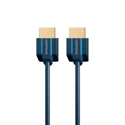 Cavo HDMI HS ultrasottile Clicktronic. M/M Blu 1,5 m