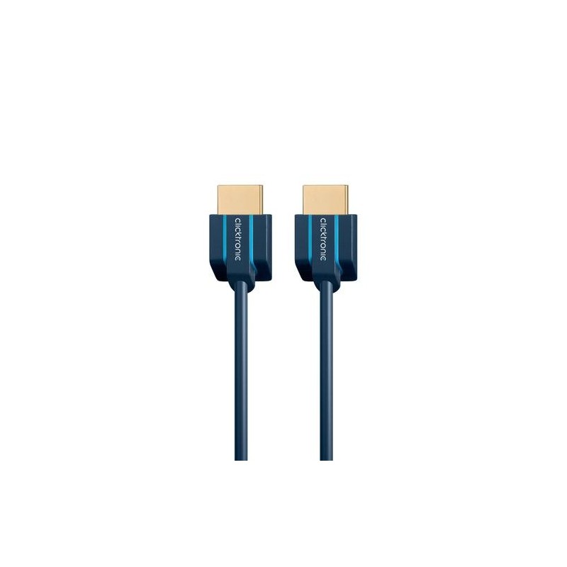 Cavo HDMI HS ultrasottile Clicktronic. M/M Blu 1,5 m