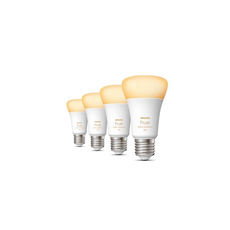 Philips Hue White ambiance 4 Lampadine Smart E27 60 W