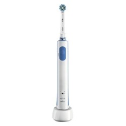 Oral-B PRO 600 Cross Action Adulto Spazzolino rotante-oscillante Blu,