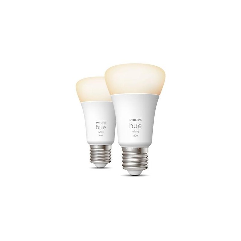 Philips Hue White 2 Lampadine Smart E27 60 W