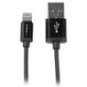 StarTech.com Cavo connettore lightning a 8 pin Apple nero a USB da 1m