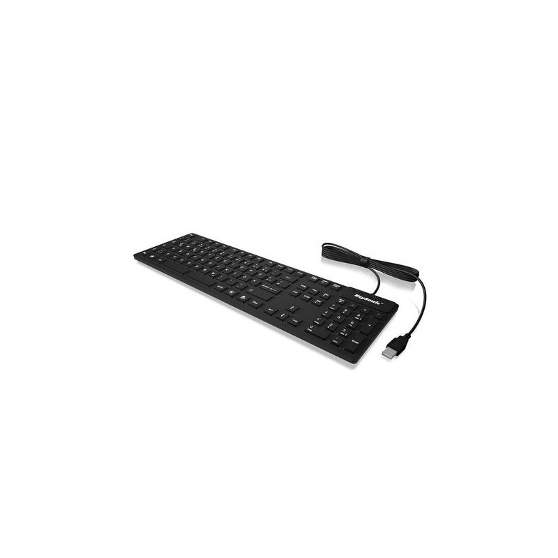 KeySonic KSK-8030IN tastiera USB QWERTY Inglese US Nero