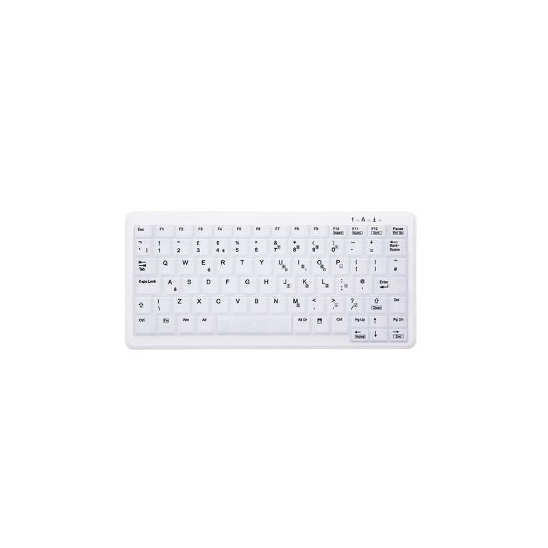 CHERRY AK-C4110 tastiera RF Wireless QWERTY Inglese UK Bianco