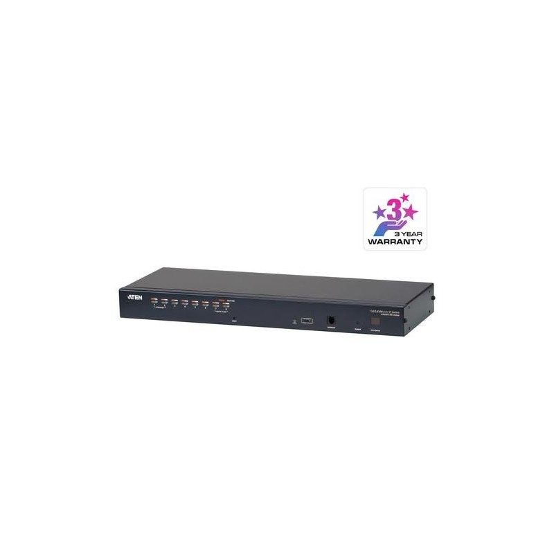 ATEN Switch KVM over IP Multi-Interface Cat 5 a 8 porte per 1 accesso