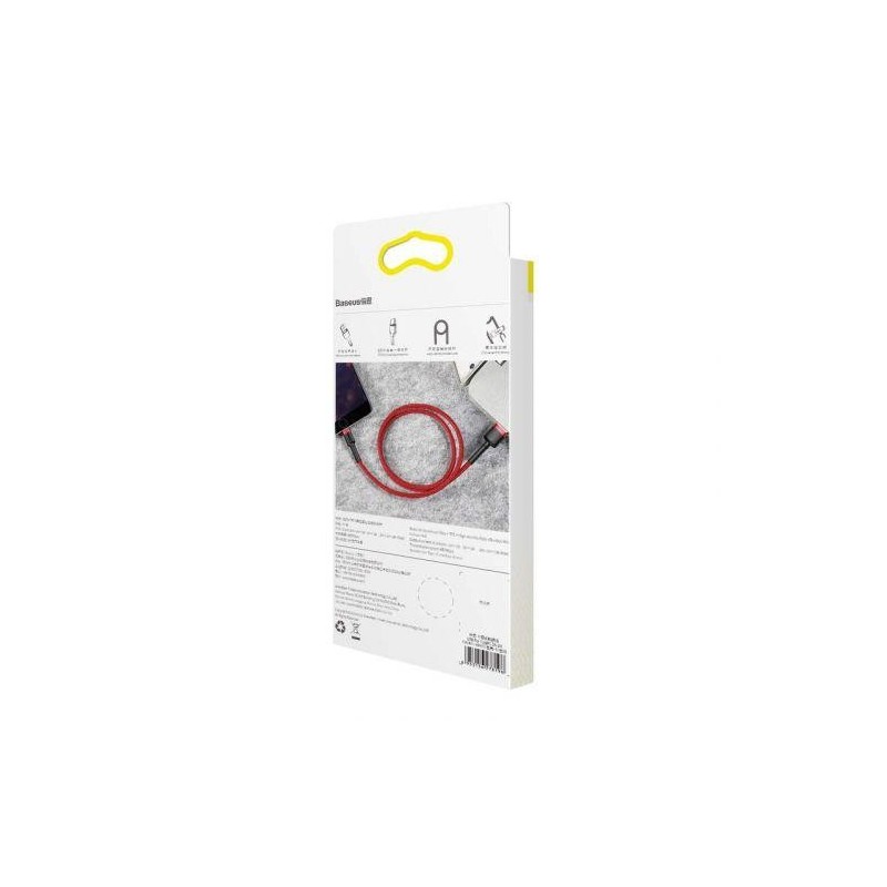 Baseus Lightning Cafule Cable 2.4A 1m Red + Red (CALKLF-B09)