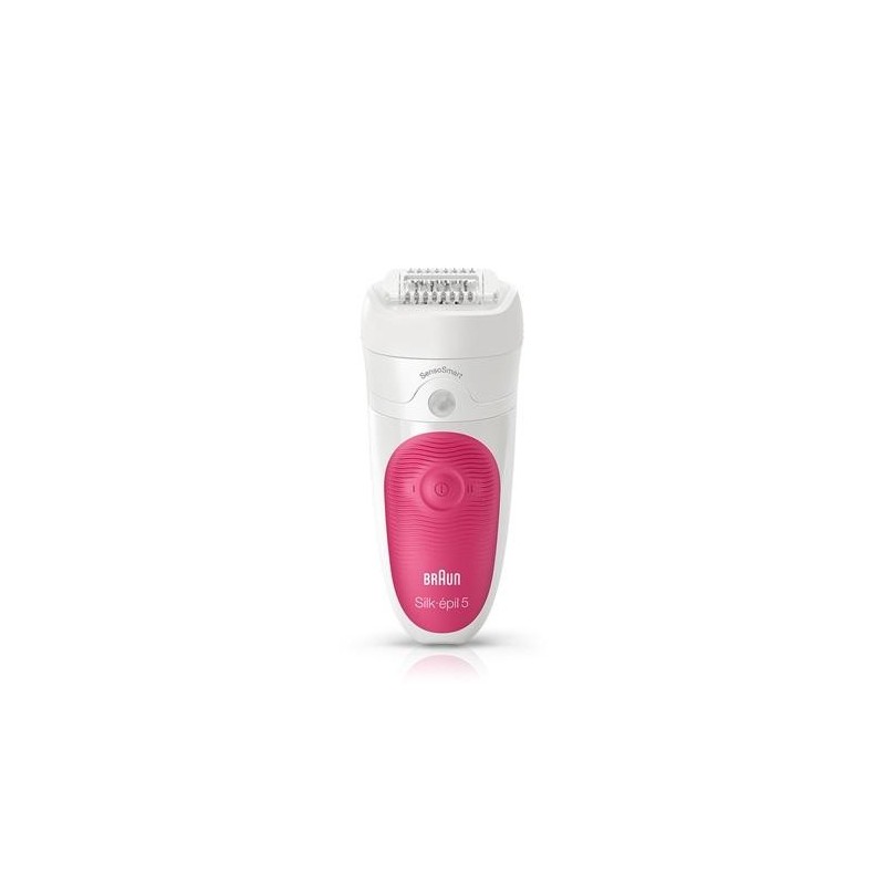 Braun Silk-&eacute;pil 5 5/500 SensoSmart 28 pinzette Rosa, Bianco