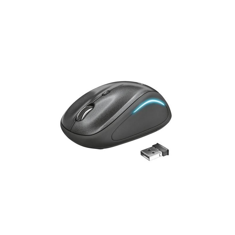 Trust Yvi FX mouse Ambidestro RF Wireless Ottico 1600 DPI