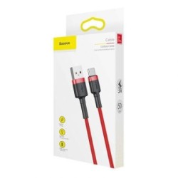 Baseus Type-C Cafule Cable 3A 0.5m Red + Red (CATKLF-A09)