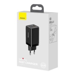 Baseus Travel Charger GaN3 Pro Quick wall charger C+C+U, PD3.0, QC4.0