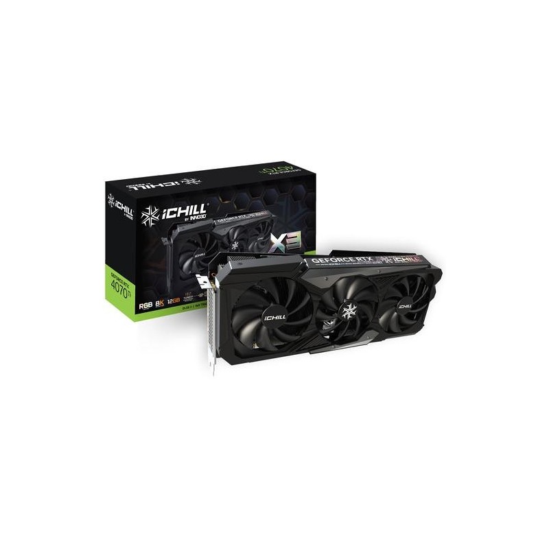 INNO3D VGA GEFORCE RTX 4070 Ti, RTX 4070 TI ICHILL X3, 12GB GDDR6X, 3