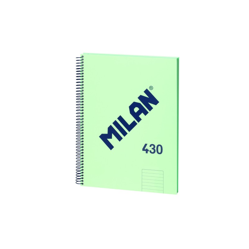 Milan Cuaderno Espiral Formato A4 Pautado 7mm - 80 Hojas de 95 gr/m2 