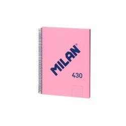 Milan Cuaderno Espiral Formato A4 Pautado 7mm - 80 Hojas de 95 gr/m2 