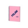 Milan Cuaderno Espiral Formato A4 Pautado 7mm - 80 Hojas de 95 gr/m2 