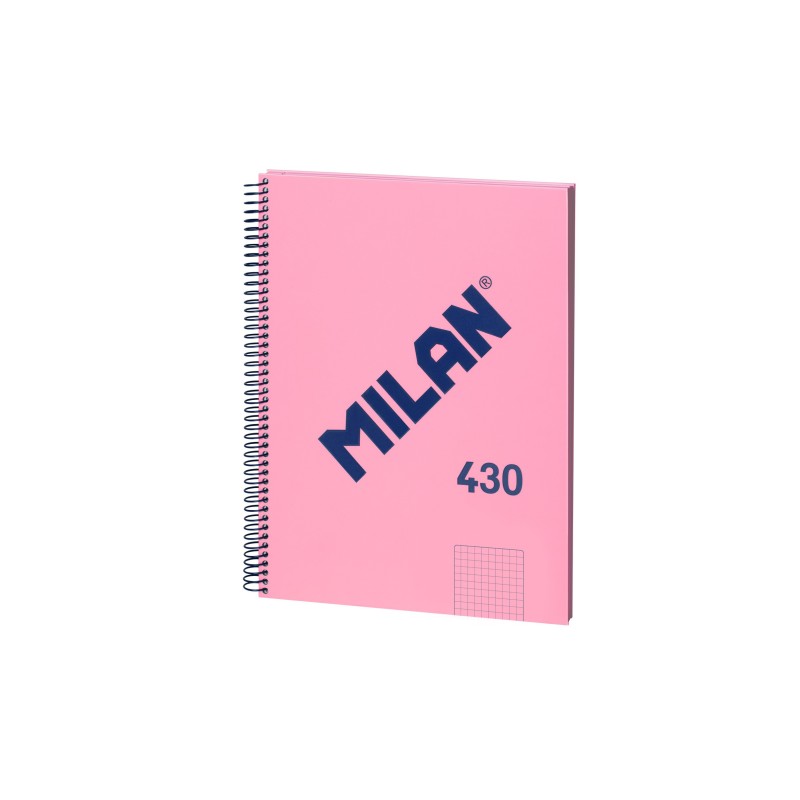 Milan Cuaderno Espiral Formato A4 Cuadricula 5x5mm - 80 Hojas de 95 g