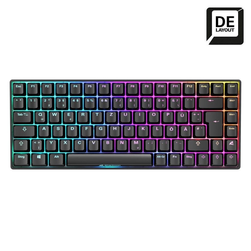 Sharkoon Skiller SGK50 S3 Gaming-Tastatur (Schwarz, USB-C, N-Key-Roll