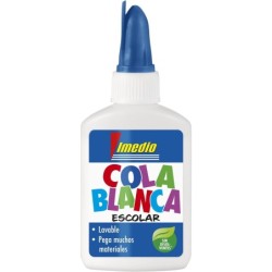 Imedio Cola Blanca Escolar 40gr - Sin Disolventes - Bote Blando Ideal