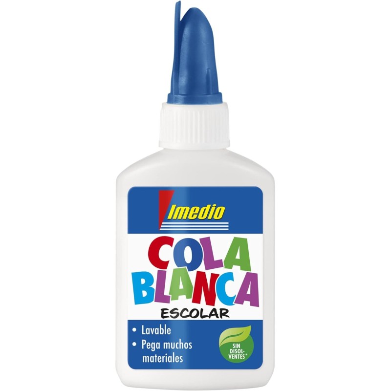 Imedio Cola Blanca Escolar 40gr - Sin Disolventes - Bote Blando Ideal