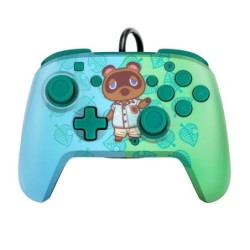 PDP REMATCH: Animal Crossing Tom Nook Blu, Verde USB Gamepad Analogic