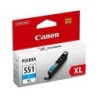 Canon CLI-551XL C w/sec cartuccia d&#039;inchiostro 1 pz Originale Resa el