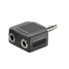 Adattatore VALUE 3,5 mm, 1x 3,5 mm M a 2x 3,5 mm F