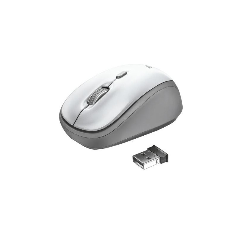 Trust Yvi mouse Ambidestro RF Wireless Ottico 1600 DPI